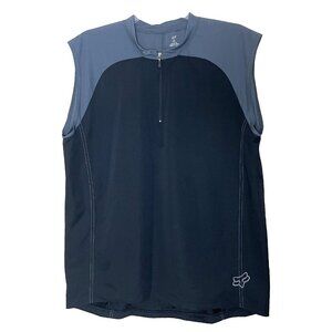 Fox Racing Cycling Vest Men's XXL Performance 1/4 Zip Back Pocket Mountain Bike